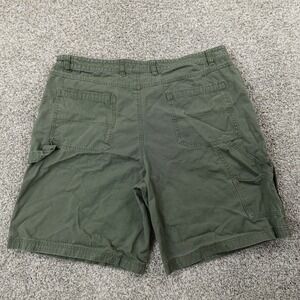 VTG Faded Glory Shorts Mens 40 Green Carpenter Cargo Grunge Skate 90s Y2K 00s
